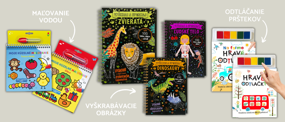 Aktivity, pracovné zošity, samolepky